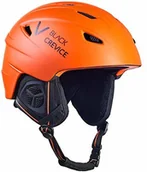 Kaski narciarskie - Black Crevice Unisex kask narciarski dla dorosłych w paski, matowy pomarańczowy/czarny, XL (61 cm) - miniaturka - grafika 1