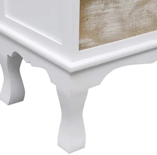 Vida Komoda biała 50x30x80 cm drewniana V-284181 - Komody - miniaturka - grafika 7