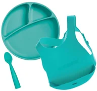 Zestawy naczyń dla dzieci - MINIKOIOI MINIKOIOI Zestaw do nauki jedzenia ZIELONY kidyb2b.pl-2528-0 - miniaturka - grafika 1