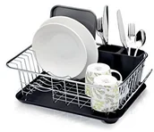 Suszarki do naczyń - Kitchen Craft Stelaż do ociekania z zamkiem Ociekarki, 42 x 30,5 x 15,5 cm (41,9 x 30,5 x 15,2 cm) KCDISHCUT - miniaturka - grafika 1