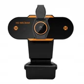 Kamery internetowe - acron HD Webcam USB 720p KAM BLK-ORANGE WZOR - miniaturka - grafika 1