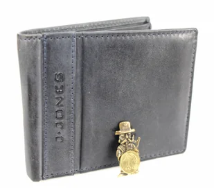 Jennifer Jones Portfel Męski Skórzany 5708 Skóra Licowa Duży Poziomy Bez Zapięcia Jedno Skrzydełko Wewnątrz RFID - Portfele - miniaturka - grafika 3