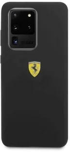 Ferrari Hardcase FESSIHCS69BK S20 Ultra G988 czarny/black Silicone hurtel-62366-0 - Etui i futerały do telefonów - miniaturka - grafika 3