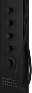 Corsan Panel prysznicowy Kaskada A014A czarny A-014AM KASKADA CZARNY - Panele prysznicowe - miniaturka - grafika 3