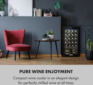 Klarstein HEA-Shiraz 24 slim - Chłodziarki do wina - miniaturka - grafika 4