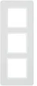 Klawisze i ramki - Berker Ramka potrójna biały aksamit Q 7 10136189 - miniaturka - grafika 1