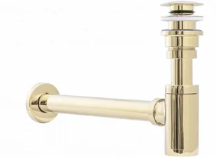 Rea łazienka z wyobraźnią Uniwersalny syfon z korkiem klik klak Light Gold do umywalek A5692 A5692 - Syfony - miniaturka - grafika 4