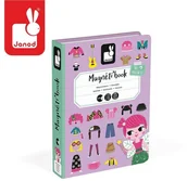 Układanki dla dzieci - Janod Magnetyczna układanka Kostiumy Dziewczynka Magnetibook kolekcja 2018, J02718 - miniaturka - grafika 1
