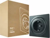 Systemy inteligentnych domów - Fibaro Gniazdko Walli Outlet N typ F antracytowy - miniaturka - grafika 1
