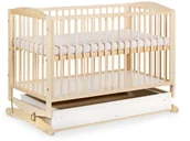 Łóżeczka i kojce - Klupś Łóżeczko HENRY / RADEK kołyska sosna + szuflada 120x60 - miniaturka - grafika 1