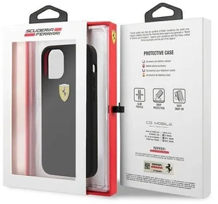 Ferrari FESSIHCP12SBK iPhone 12 mini 5,4" czarny/black hardcase On Track Silicone hurtel-65648-0 - Etui i futerały do telefonów - miniaturka - grafika 9