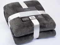 Koce - Euromat Koc z Mikrofibry Luna Grafit - miniaturka - grafika 1