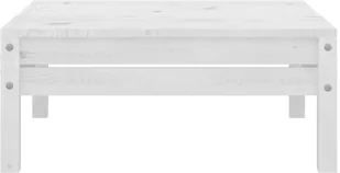 vidaXL Stołek ogrodowy biały lite drewno sosnowe 806578 - Stoły ogrodowe - miniaturka - grafika 3