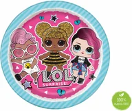Urodziny dziecka - Unique Talerzyki urodzinowe LOL Surprise - 23 cm - 8 szt. U20905EU - miniaturka - grafika 1