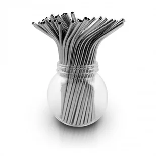 BAMBAW BAMBAW, Wielorazowe słomki ze stali nierdzewnej, s - Słomki do napojów - miniaturka - grafika 2