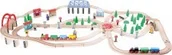 Pociągi dla dzieci - Small Foot Drewniany tor kolejowy dla Dzieci zestaw 10087 - miniaturka - grafika 1