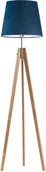 Lampy stojące - Lysne Lampa stojąca na drewnianych nogach ARUBA VELVET 15606V/5 - miniaturka - grafika 1
