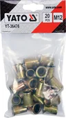 Nitownice - Yato Nitonakrętki stalowe M12 20szt. - miniaturka - grafika 1