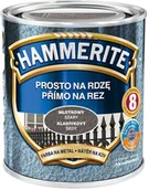 Farby do metalu - Hammerite Farba do metalu Prosto Na Rdzę młotkowy szary 0 25 l - miniaturka - grafika 1