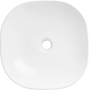 Corsan Wolnostojąca umywalka nablatowa Corsan 649995 kwadratowa biała 42 x 42 x 14,5 cm 649995 - Umywalki - miniaturka - grafika 4