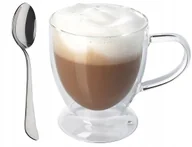 Szklanki - 4x Szklanka Termiczna Kawa Herbata 250ml+ Łyżeczka - miniaturka - grafika 1