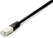 Kable miedziane - Equip Patchcord S/FTP Cat6 PIMF HF 0.25m czarny 605593 605593 - miniaturka - grafika 1