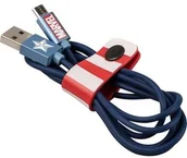 Kable USB - Tribe Tribe Marvel microUSB 120 cm Kapitan Ameryka CMR21601 - miniaturka - grafika 1