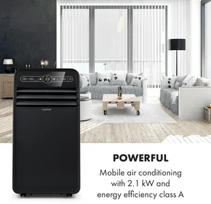 Klarstein Metrobreeze New York Smart 7k, klimatyzator przenośny, 7000 BTU/2,1 kW, klasa efektywności energetycznej A, pilot zdalnego sterowania DXJ2-MtrbrzNYSmrt7KW - Klimatyzatory - miniaturka - grafika 5