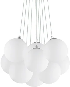 IDEAL LUX Lampa Wisząca Mapa Sp22 Bianco 140230 Średnica 80,0 Wys. 55,0 - 130,0 - Lampy sufitowe - miniaturka - grafika 5