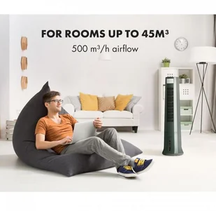 Wentylator Klarstein Highrise wentylator nawilżacz i oczyszczacz powietrza szary XJ6-Highrise-B - Wentylatory - miniaturka - grafika 4