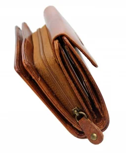 Jennifer Jones Portfel Damski Skórzany Skóra Licowa 13 cm Z Suwakiem Na Zewnątrz 5627 - Portfele - miniaturka - grafika 2