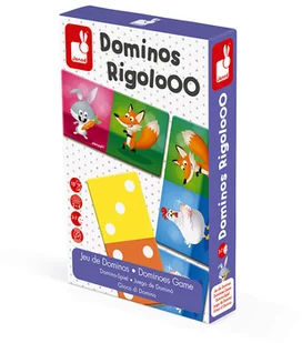 Janod Domino Zwierzęta Rigolooo - Gry planszowe Janod Domino Zwierzęta Rigolooo - Gry planszowe - miniaturka - grafika 1