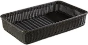 Wyposażenie lokali gastronomicznych - APS Koszyk prostokątny z polipropylenu 530 x 325 x 100 mm, czarny | Profi Line 50722 - miniaturka - grafika 1