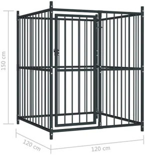 VidaXL Kojec dla psa, 120 x 120 x 150 cm 145763         VidaXL - Budy dla psów - miniaturka - grafika 5