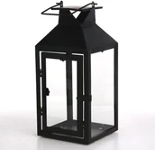 Dekoracje domu - Altom LATARENKA KWADRATOWA 13x13x28 CM CZARNA s5.838170400157 - miniaturka - grafika 1