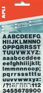 Apli Litery samoprzylepne 10mm czarne AP4410 - Etykiety samoprzylepne i bloki etykiet - miniaturka - grafika 6