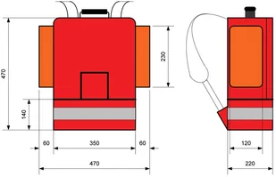 Moretti, Włochy Plecak medyczny ratowniczy EM 850 EM 850 - Urządzenia medyczne - miniaturka - grafika 2
