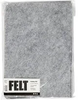 Creativ Company A S Filc A4, 10 arkuszy, Szary Melanż - Dekoratorstwo - miniaturka - grafika 2
