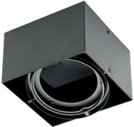 Oprawy, klosze i abażury - GTV Oprawa downlight natynkowa Pireo 1 czarna OP-PIREN1-20 - miniaturka - grafika 1