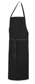Akcesoria gastronomiczne - Robur Pise fartuch czarny | U-PI-B U-PI-B - miniaturka - grafika 1