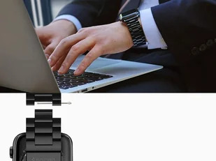 Spigen Pasek Band Modern Fit Apple Watch 44 S4 / 42mm S1-3, czarny 8809613768824 - Akcesoria do smartwatchy - miniaturka - grafika 9