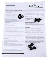 Szafy rack - StarTech.com StarTech.com Vented 1U Rack Shelf - 7 in. Deep - rackhylde - 1U CABSHELF1U7V - miniaturka - grafika 1