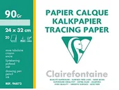 Papier do drukarek - Clairefontaine 93950 °C przezroczysty Pack, 50 arkuszy papieru, 50 x 65 cm, opakowanie 90/95 G, przezroczysty 96873C - miniaturka - grafika 1