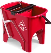 Wózki serwisowe - TTS squizzy 15L wiadro do sprzątania - czerwony - miniaturka - grafika 1