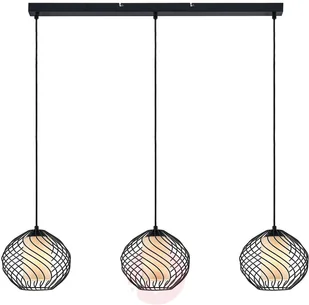 Lindby Cedrice klatkowa lampa wisząca, 3-punktowa - Lampy sufitowe - miniaturka - grafika 2