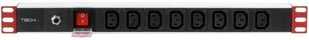 Techly Techly TECHLYPRO Rack 19inch Power Strip 1U 8 Outlets C13 106923 - Szafy rack - miniaturka - grafika 3