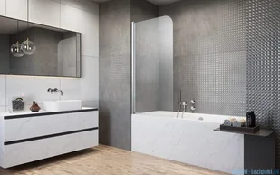 Radaway Eos PNJ Parawan nawannowy 50 lewy przejrzyste 1205102-101L | - Parawany nawannowe - miniaturka - grafika 3