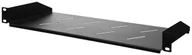 Akcesoria do szaf serwerowych - StalFlex Półka do szafy 19" z otworami 170 mm 1U czarna - miniaturka - grafika 1