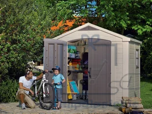 Keter Domek narzędziowy Factor, kremowy, 256,5x182x243 cm - Altany ogrodowe - miniaturka - grafika 46