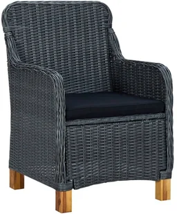 vidaXL 7-częściowy zestaw mebli ogrodowych, ciemnoszary 3067851 - Meble ogrodowe - miniaturka - grafika 6